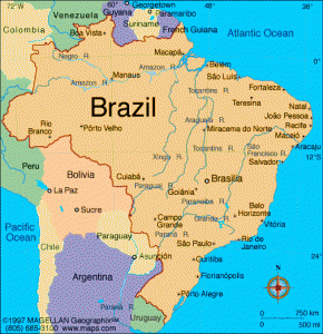 BRASILE MAPPA